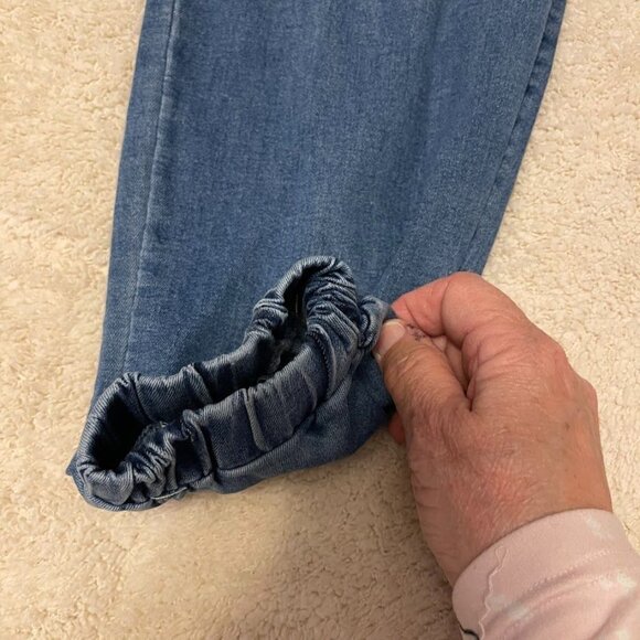 Cargo Style Denim Jogger Pants With Elastic Cuffs & Side Pockets By Fashion Nova - Picture 5 of 7